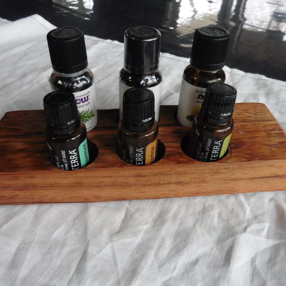 Wooden Essential Oils Holder - handmade